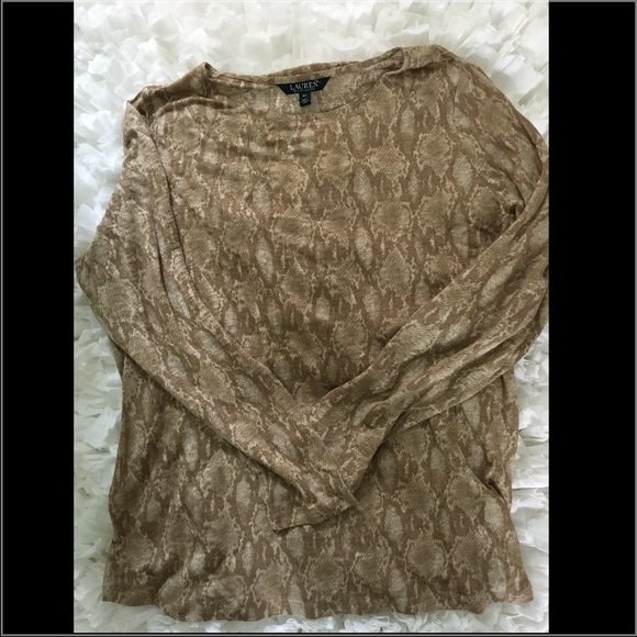 Lauren Ralph Lauren Animal Print Plus Size Top - Picture 8 of 8